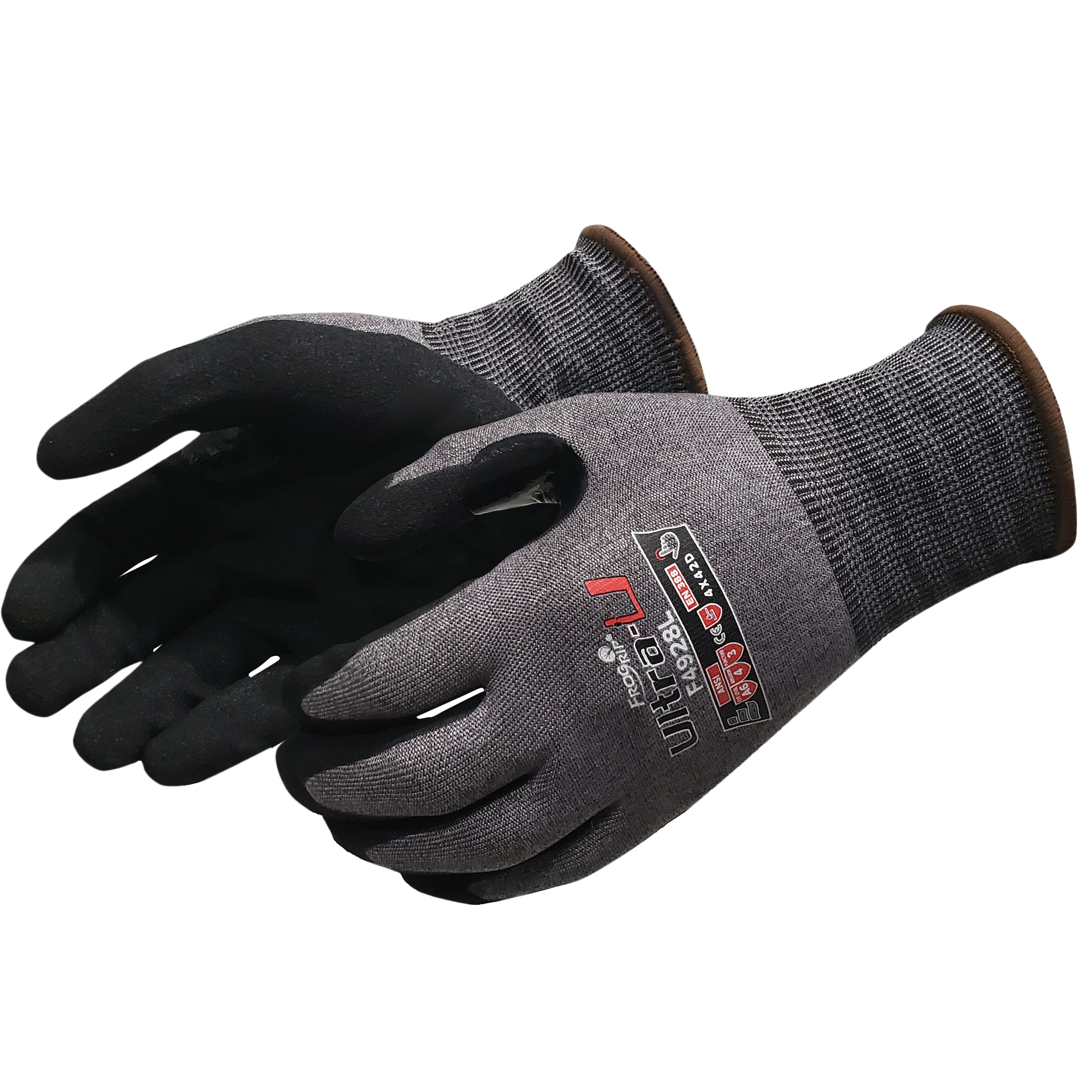 ULTRA-U 18 GAUGE SANDY NITRILE PALM COAT - Cut Resistant Gloves